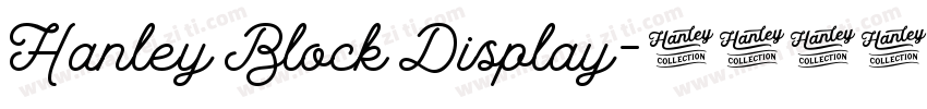 Hanley Block Display字体转换